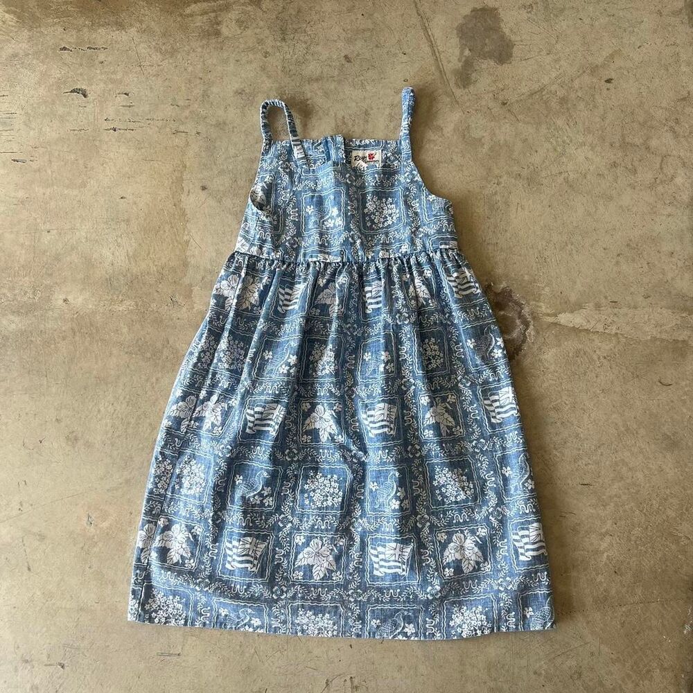 Reyn Spooner midi dress y2k Hawaiian womens size 10